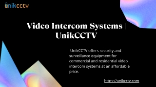 Benefits of Video Intercom Systems | UnikCCTV