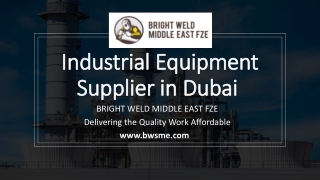 Industrial Equipment Supplier in Dubai