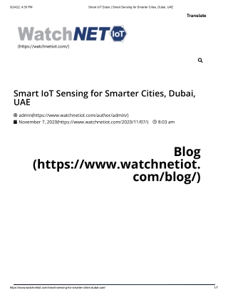 Smart IoT Dubai - WatchNet IoT