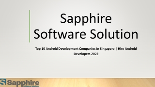 Top 10 Android Development Companies In Singapore-Hire Android Developers 2022