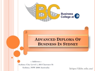 Advanced Diploma Of Business In Sydney