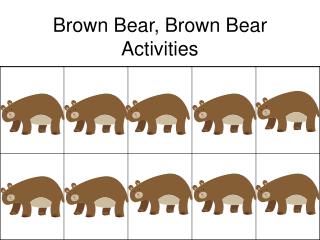 Brown Bear, Brown Bear Activities