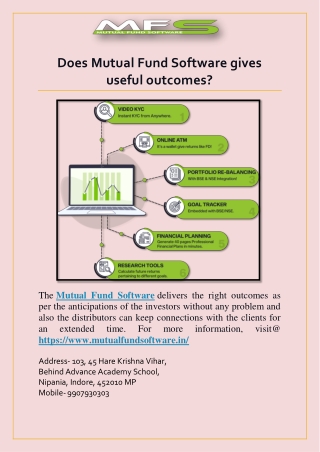 Does Mutual Fund Software gives useful outcomes