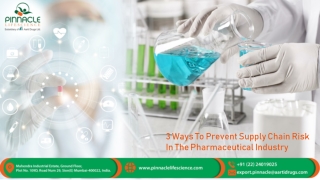 3 Ways To Prevent Supply Chain Risk In The Pharmaceutical Industry