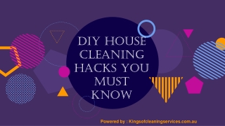 DIY House Cleaning Hacks