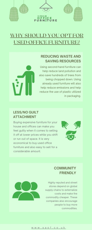 WHY SHOULD YOU OPT FOR USED OFFICE FURNITURE