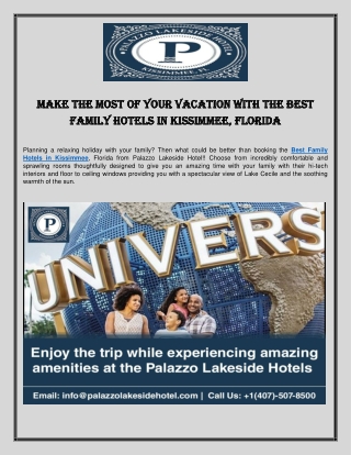 Best Family Hotels in Kissimmee