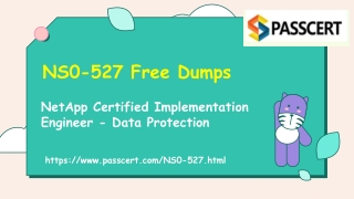 Try Free 2022 Update NetApp NCIE-DP NS0-527 Dumps