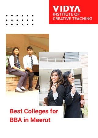 Best BBA Colleges in Uttar Pradesh | Best BCA College in UP