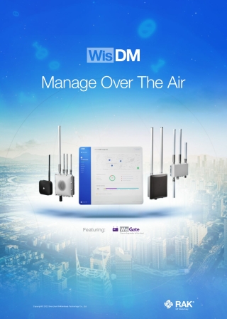 WisDM Brochure: Manage Your Gateway Fleet Over The Air
