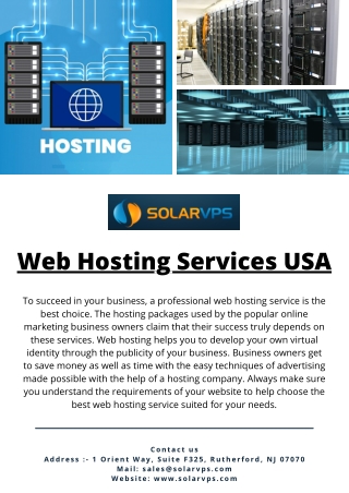 Web Hosting Services USA