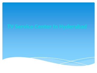 TV Service Center In Hyderabad secunderabad