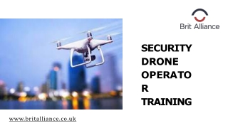 Security Drone Operator Training