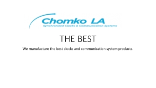 Chomko LA THE BEST STREET CLOCK Manufacturers