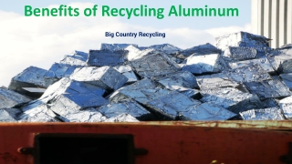 Benefits of Recycling Aluminum