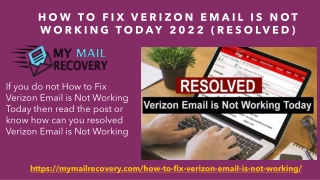 How to Fix Verizon Email is Not Working Today 2022 (Resolved)