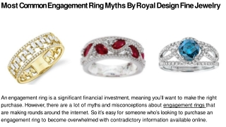 Most Common Engagement Ring Myths By Royal Design Fine Jewelry-converted