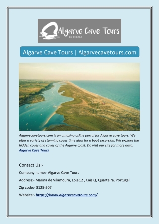 Algarve Cave Tours | Algarvecavetours.com