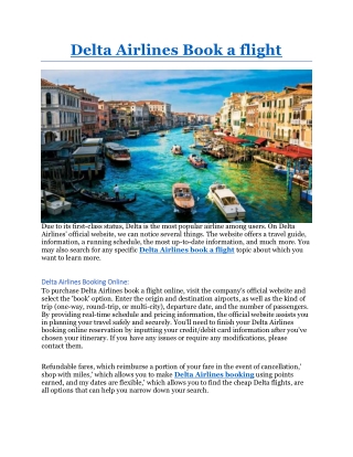 delta airlines book a flight