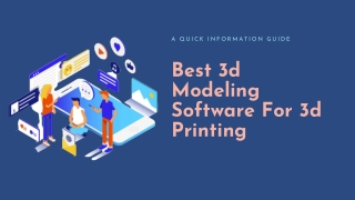 Best 3D Modeling Software For 3D Printing