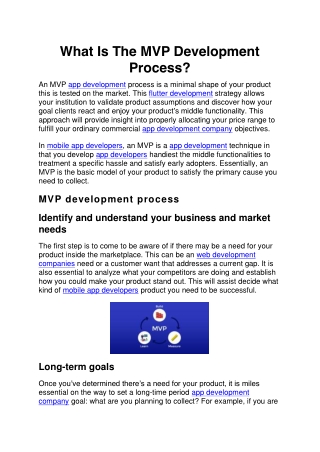 What Is The MVP Development Process