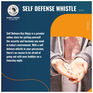 Self Defense Whistle - Small and Convenient Self Defense Item