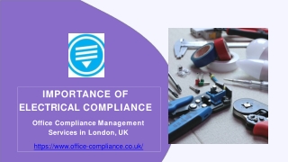 Office Compliance, Importance of Electrical Compliance at your Work Place