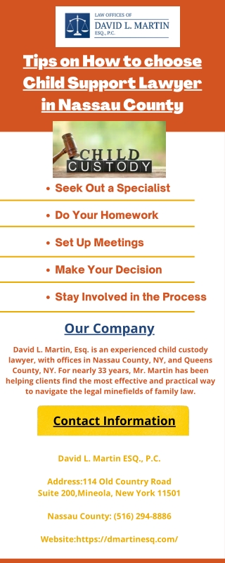 Tips on How to choose Child Support Lawyer in Nassau County