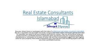 Real Estate Consultants Islamabad