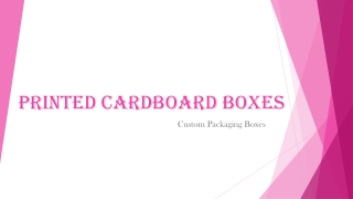 Printed Cardboard boxes