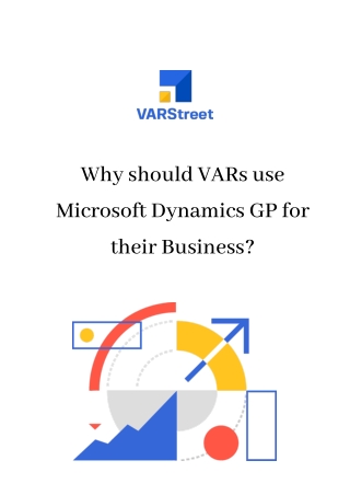 Why should VARs use Microsoft Dynamics GP for their Business