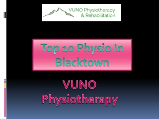 Top 10 Physio In Blacktown