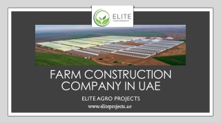 Farm Construction Company in UAE