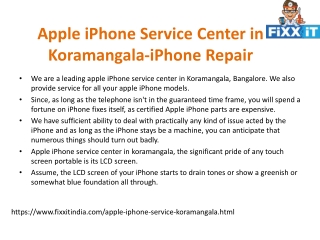 Apple iPhone Service Center in Koramangala-iPhone Repair