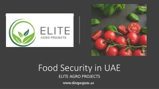 Food Security in UAE