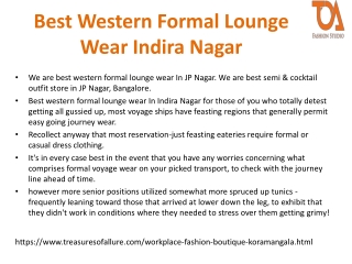 Best Western Formal Lounge Wear Indira Nagar