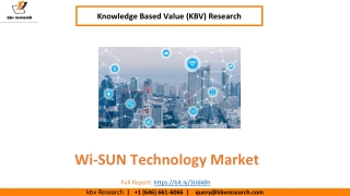 Global Wi-SUN Technology Market size to reach USD 5,950.2 million by 2027