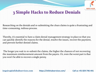 3 Simple hacks to reduce denialsPDF