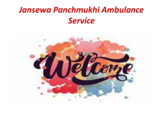 Jansewa Panchmukhi Ambulance Service in Gola Road, Patna