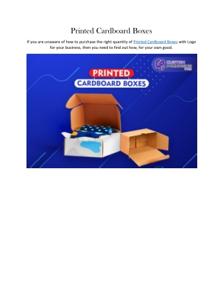 Custom Cardboard Boxes