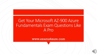 Microsoft Azure Fundamentals Exam Questions