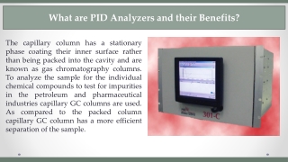 What are PID Analyzers and their Benefits