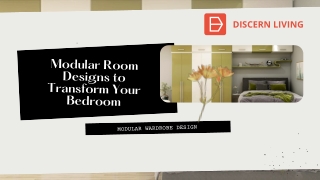 Modular Wardrobe Designs to Transform Your Bedroom
