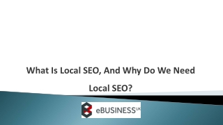 What Is Local SEO, And Why Do We Need Local SEO?