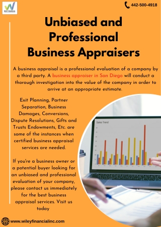 Unbiased and Professional Business Appraisers