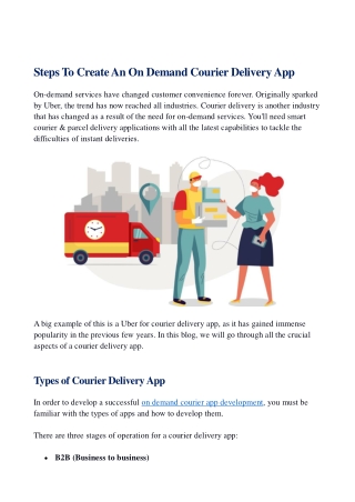 Steps To Create An On Demand Courier Delivery App