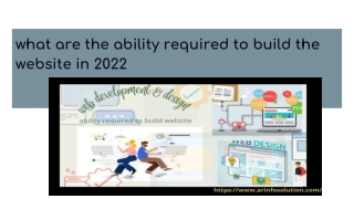 what are the ability required to build the website in 2022