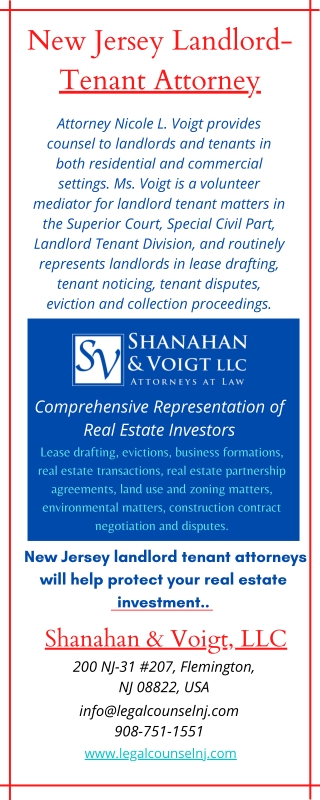 New Jersey Landlord Tenant Attorneys