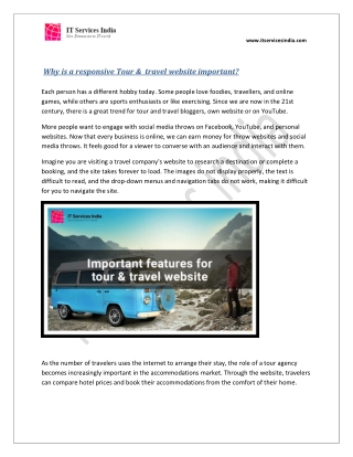 Why Is A Responsive Tour &  Travel Website Important!