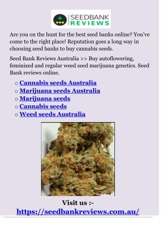Marijuana seeds